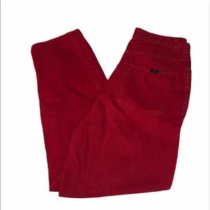 HIGH WAISTED RED PANTS